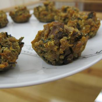Mini-muffins de atum e quinoa 