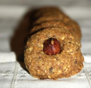 Biscoitos de café e avelã 