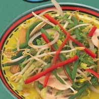 Salada japonesa com soja 