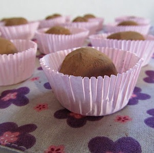 Trufas de Chocolate, Mel e Canela 