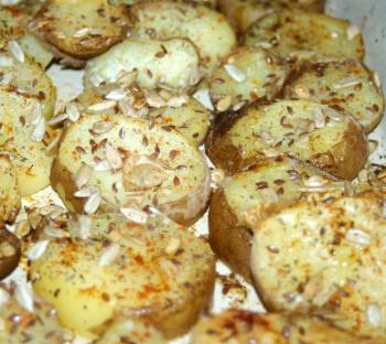 Batatas aromatizadas 
