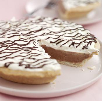 Tarte sedosa de chocolate