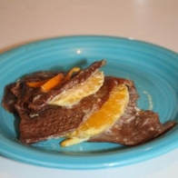 Panquecas de chocolate com laranja 