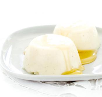 Panna Cotta de iogurte e mel 